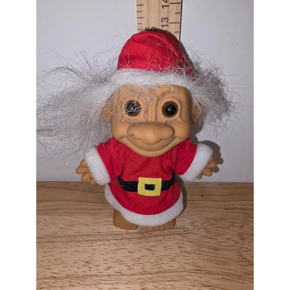 vintage 1990s Russ Berrie Santa Claus Christmas troll doll (Item No. 18278)